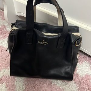 Kate Spade Little Kennedy Black Leather Satchel